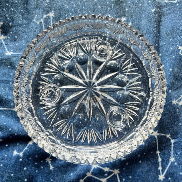 VINTAGE Princess House Crystal Glass 3 Candle Holder - Picture 1 of 3